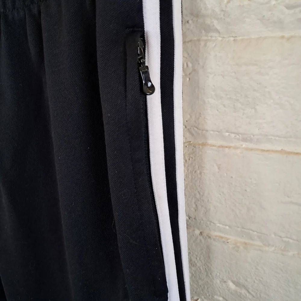 Adidas Tiro 11 Pant Black Joggers Soccer Striped Mens Size Medium Tapered Leg - Picture 5 of 9